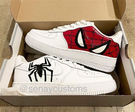 Spider Man Air Force 1 Custom Marvel Shoes Cute Nike Shoes Custom