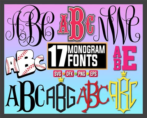 Monogram Svg, Monogram Bundle Svg, Monogram Font Svg, Monogram Font for Cricut Silhouette Studio ...