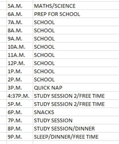 Can Any 1 Help Me To Make My Daily Routine Timetable For Class 10