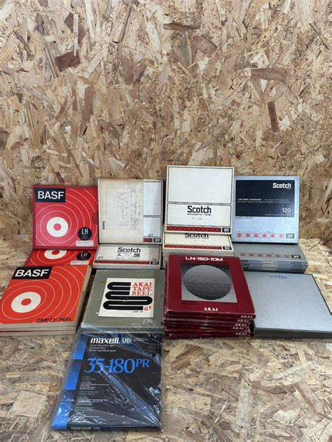 【傷や汚れあり】オープンリールテープ Scotch Maxell Tdk Akai Basf 大量セット 計35枚＋1枚 中古 メタルテープ