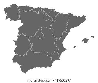 Spain Map Areas Royalty Free Images Stock Photos Pictures Shutterstock