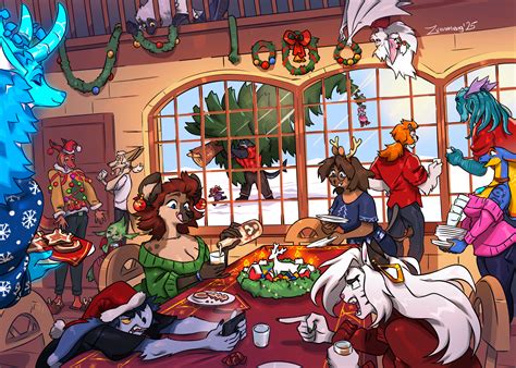 Holiday Gathering Patreon Vote Winner By Zummeng Hentai Foundry