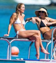 Andrea Corr Sexy In A Black Bikini As She Soaks Up The Sunshine On