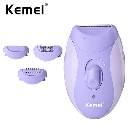 Kemei Electric Epilator Rechargeable Women Shaver Whole Body Trimmer