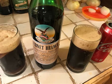 Fernet and Coke - Fernet con Voca Typical Argentine Drink made with