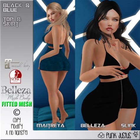 Second Life Marketplace Black And Blue [ Punk Justus ]