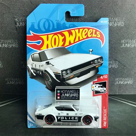 Jual Hot Wheels Nissan Skyline GT R Kenmeri HW Rescue Black JPN Police Shopee Indonesia