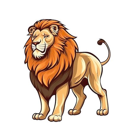 Lion Illustration Ai Generated Premium Ai Generated Image