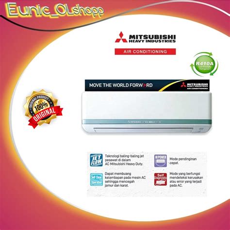 Jual AC MITSUBISHI 2 PK THAILAND SRK18CS SRK 18CS S3 R410 Indonesia