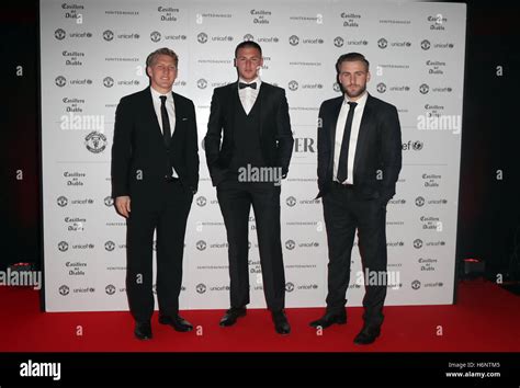 Manchester United Stars Left To Right Bastian Schweinsteiger Sam