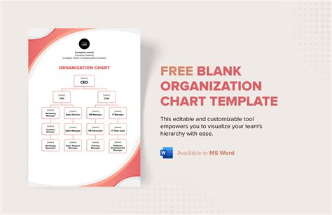 Free Blank Organization Chart Template - Download in Word | Template.net