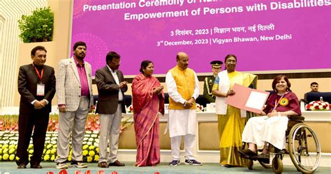 Murmu Presents National Awards For Empowerment Of Persons With