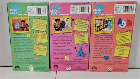 Blues Clues Vhs Set Nickelodeon Nick Jr Geburtstag Abcs Und Er