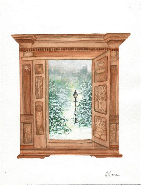 narnia wardrobe narnia art narnia painting cs lewis watercolor