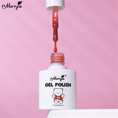 Monja Milky Jelly White Nude Gel Polish Translucent Manicuring Uv Led