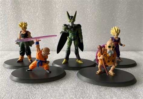 LOT DE 5 Figurines Dragon Ball Z Trunks Cell Krilin Gohan Kame Hachette