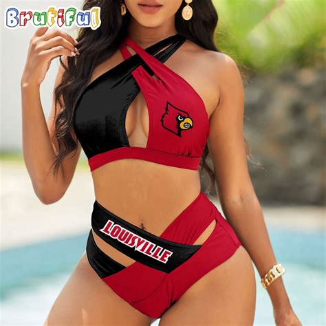 Louisville Cardinals Women Bikini Set Sporty Bikini Sets Giftfulcustom