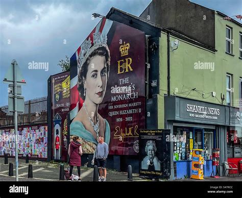 Shankill Road Queen Elizabeth Mural Belfast Stock Photo Alamy