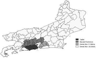 Territorial Division Of Rio De Janeiro Cities RMRJ And Baixada