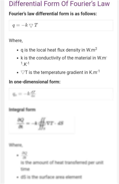 SOLUTION: Fourier s law, derivation and examples - Studypool