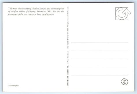 MARILYN MONROE Nude PLAYBOY CENTERFOLD Repro Risque X