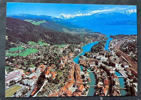 Thun Flugaufnahme Mit Bahnhof Ca 1980 90 Kaufen Auf Ricardo