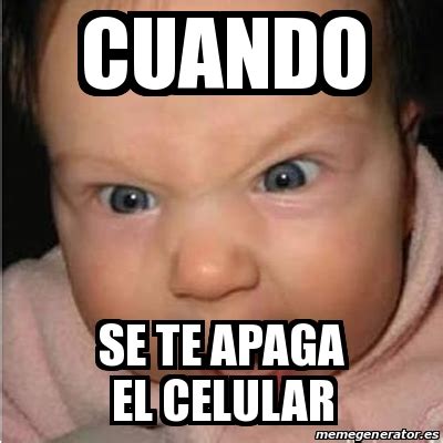 Meme Bebe Furioso Cuando Se Te Apaga El Celular 29034444