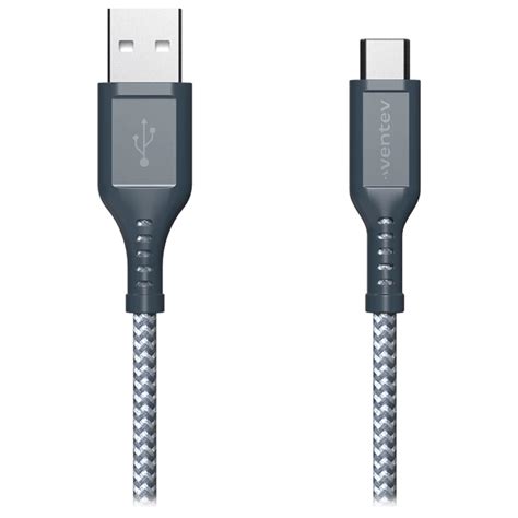 Ventev High Speed Usb A To Usb C Braided Cable Gray C Spire Wireless