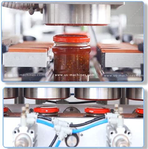 Automatic Glass Jar Lug Cap Vacuum Capping Machine Inline Bottle