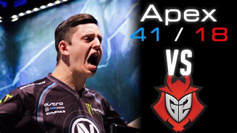 Cs Go Pro Pov Envyus Apex Vs G Esports Train Eslcs Youtube