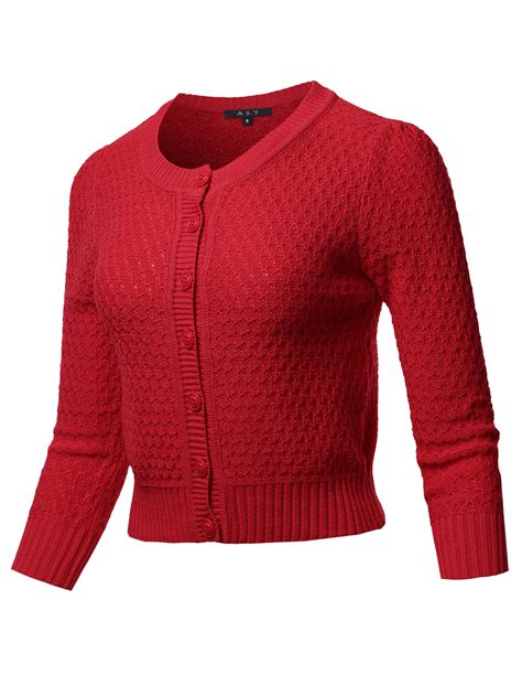 Red Button Down Sweater Jewishbpo
