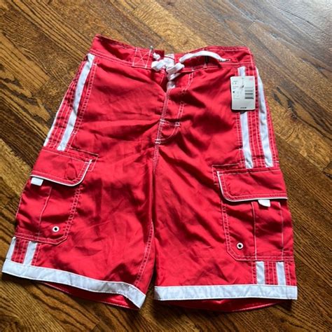 Joe Boxer Swim Nwt Joe Boxer Small Swim Shorts Redwhite Poshmark