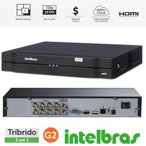 Dvr 4 Canal Intelbras - Dvr Gravador Digital de Vídeo Multi HD | MHDX 1004 | 4 Canais Intelbras ...