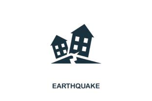 Earthquake Icon Illustration Par Aimagenarium Creative Fabrica