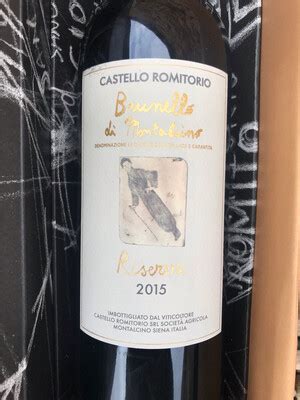 Brunello Di Montalcino Riserva Castello Romitorio De Burgh Wine