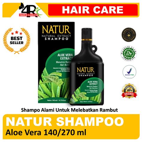 Jual Natur Shampoo Aloe Vera 270 140 Ml Sampo Untuk Melebatkan Rambut