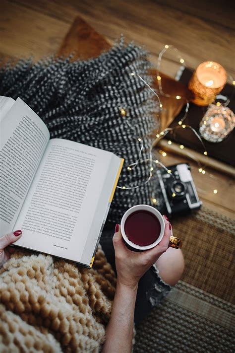 женщина пьет чай, чтение книги, женщина, питьевой, чай, женский пол ...