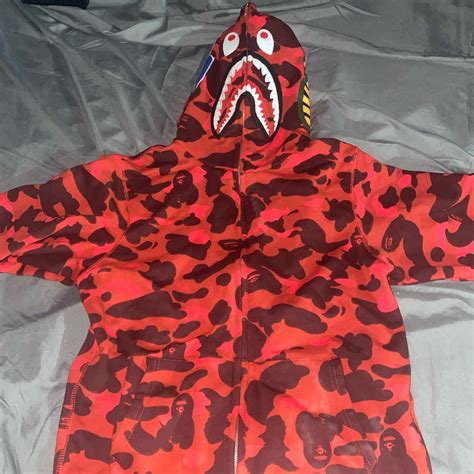 Bape zip up hoodie Size L fits like a... - Depop