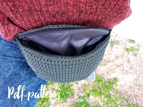 Fanny pack unisex crochet PATTERN crochet waist bag pattern | Etsy