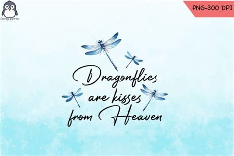 Dragonflies Kisses From Heaven Png Graphic By Penguprints Creative