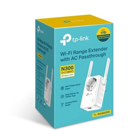 TP Link 300MBPS Wireless Wall Plugged Wifi Range Extender With AC