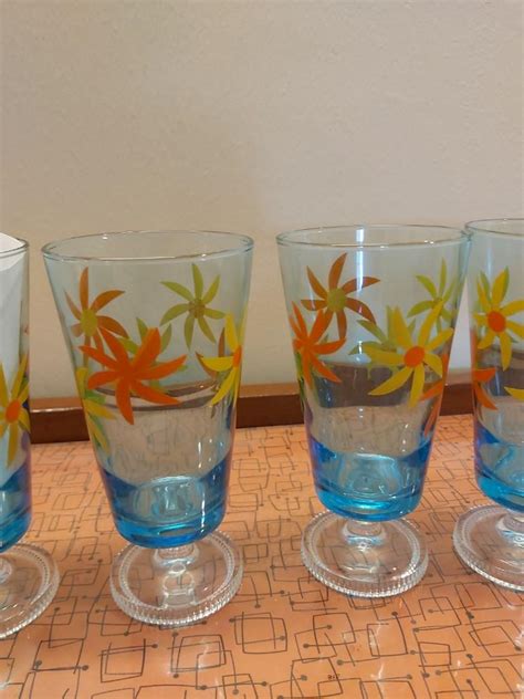 Vintage Aderia Drinking Glass Furniture And Home Living Kitchenware And Tableware Other