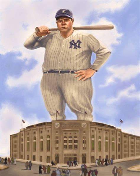 On Sale Babe Ruth Art Print New York Yankees Pearl Metallic Paper Etsy
