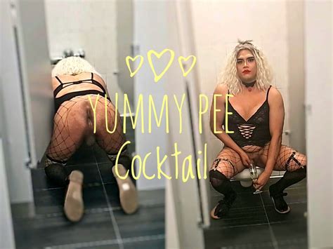 Sissy Femboy Drinks Pee In Public Stall Shemale Amateur Porn Feat Pinkyfoot XHamster
