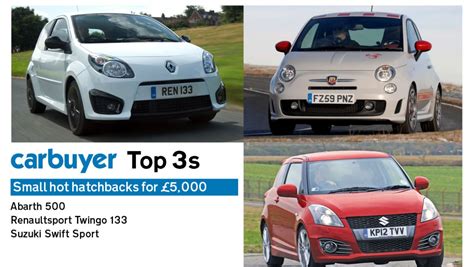 Top 3 Used Small Hot Hatches For 5 000 Suzuki Swift Sport Renault Twingo 133 And Abarth 500