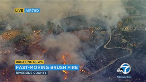 Firefighters Battling Multiple Brush Fires In Inland Empire