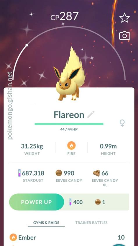 Shiny Flareon - Pokemon Go