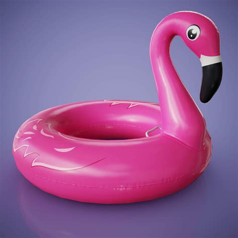 Inflatable Pink Flamingo Toy - 3D Model by iQuon