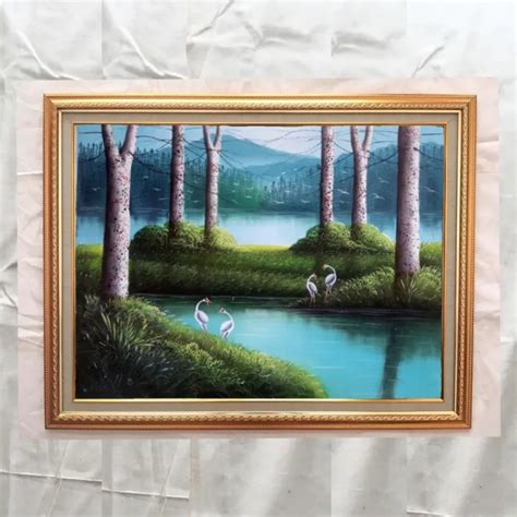 Lukisan Danau 60 X 80 Cm Lazada Indonesia