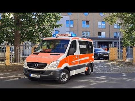 KTW Der Berufsfeuerwehr Wache 6 Leipzig Auf Einsatzfahrt YouTube